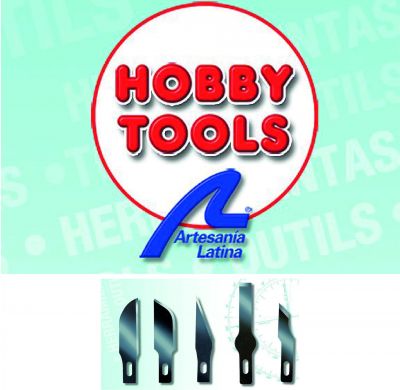 Set of assorted 5 Blades for cutter n.1 Artesania Latina