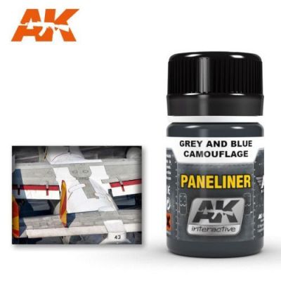 Panel Liner x Grey & Blue camouflage AK-Interactive