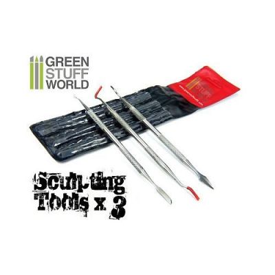 Sculpting Tools Set x3 GREEN STUFF