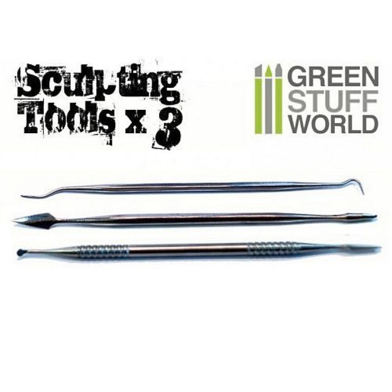 Sculpting Tools Set x3 GREEN STUFF