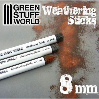 Weathering Brushes 8 mm GREEN STUFF