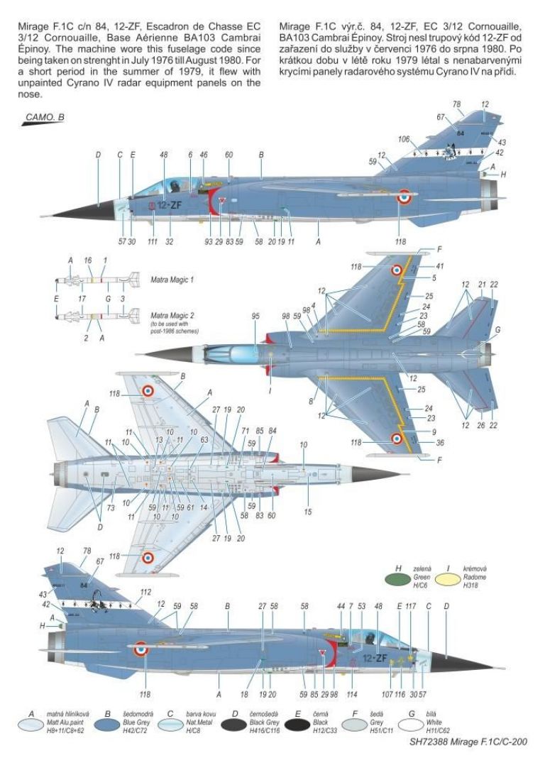MIRAGE F.1 C/C-200