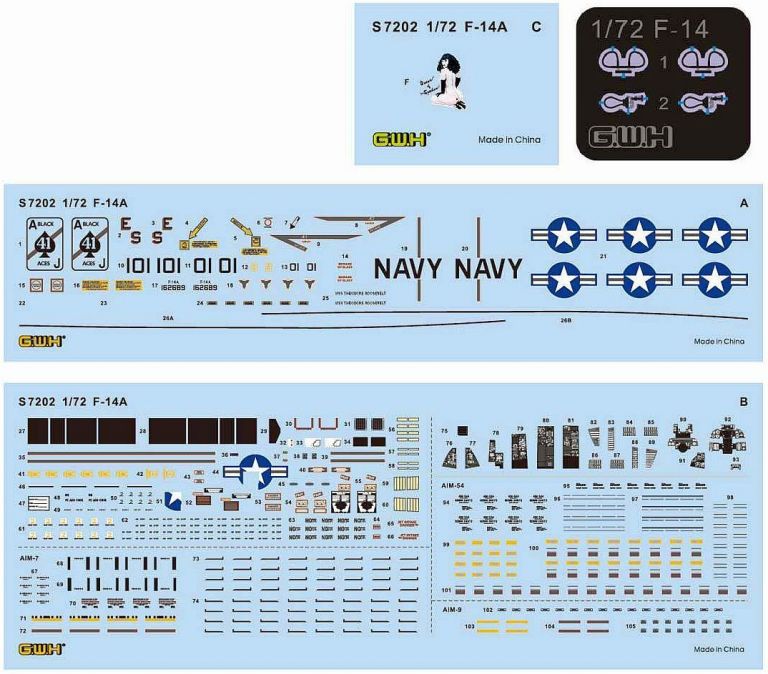 US Navy F-14A VF-41 Black Aces