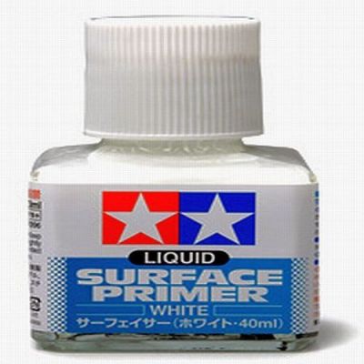 Liquid Surface Primer (White / 40 ml) Tamiya