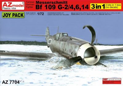 Bf 109G-2/4,G-6,G-14 3x plastic parts AZ Model