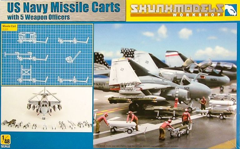 US Navy Missiles Carts with 5 Weapon Officers