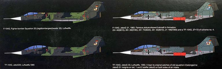 TF-104G/F-104G STARFIGHTER GERMAN AIR FORCE (2 IN 1) Kinetic