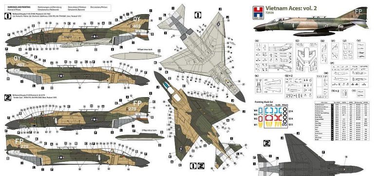 Vietnam Aces vol.2 F-4 D Phantom II Hobby 2000