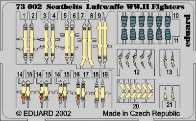 Seatbelts Luftwaffe WWII Fighters Eduard