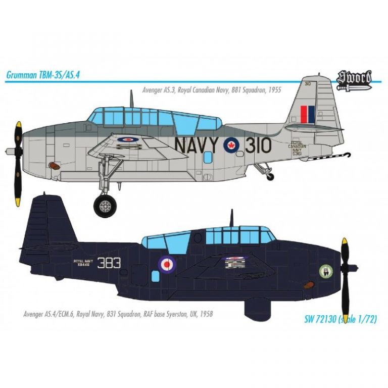 Grumman TBM-3S/ Avenger AS.4 (2 markings FAA, RCN)