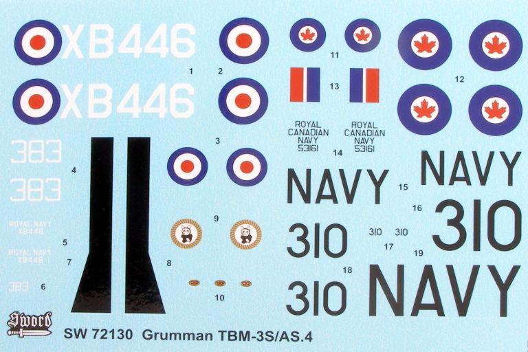 Grumman TBM-3S/ Avenger AS.4 (2 markings FAA, RCN)
