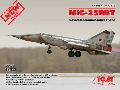 MiG-25RBT Soviet Reconnaissance Plane ICM