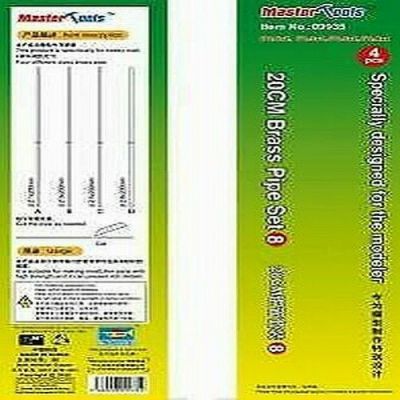 20 cm BRASS PIPE - Set 8 Master Hobby Tools
