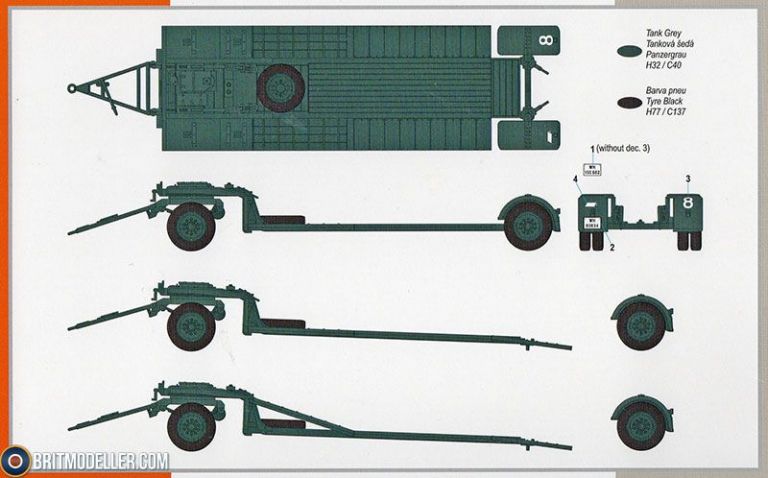 Sonderanhänger Sd.Ah. 115 Flatbed Trailer Special Hobby