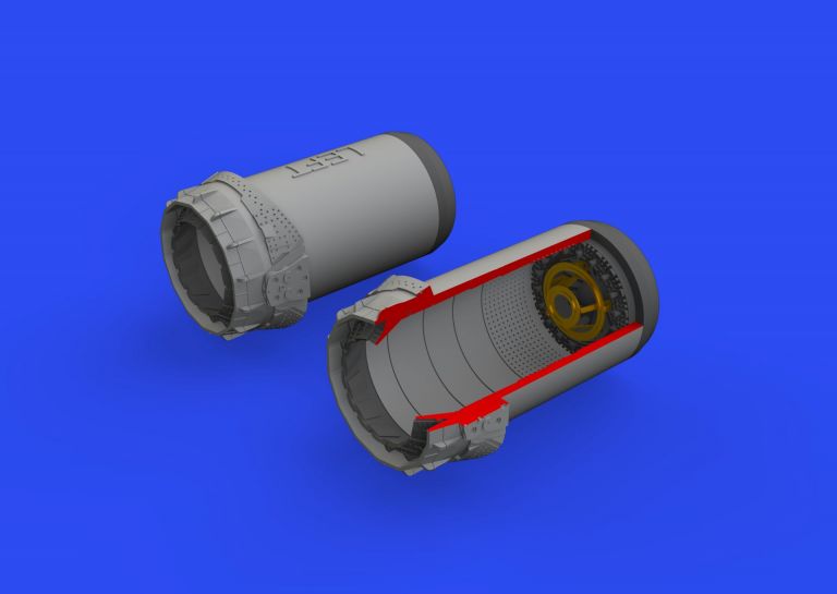 Tornado GR.1 exhaust nozzles (Revell/Eduard)