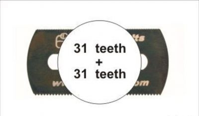 Lama per sega, denti grossi su entrambi i lati - Coarse teeth saw (both sides) CMK