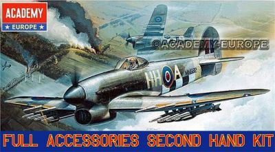 Hawker Typhoon Mk.IB+ Eduard Mask + Quickboost 72 062 + PART S72 103 + Canopy V72-12 Academy