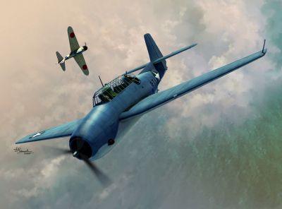 TBF-1 Avenger over Midway and Guadalcanal Sword