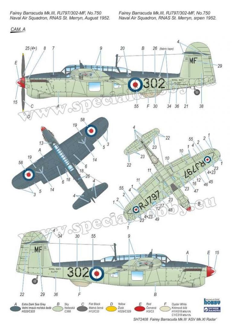 Barracuda Mk.III ASW MK.XI Radar in 1:72