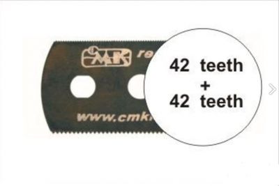 Saw blade, medium-fine teeth on both sides - Sägeblatt, beidseitig mittelfein verzahnt CMK