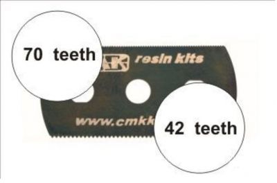 Sägeblätter, feine und grobe Zähne - Saw blades, fine and coarse teeth CMK