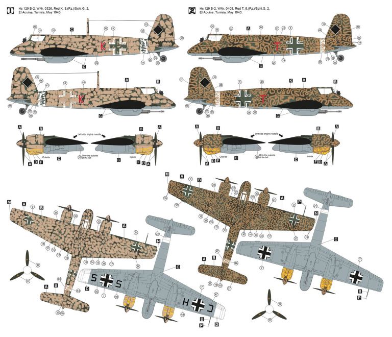 Henschel Hs 129B-2 North Africa Hobby 2000