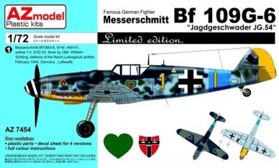 Messerschmitt BF 109G-6  "Jagdgeschwader JG.54" AZ MODEL