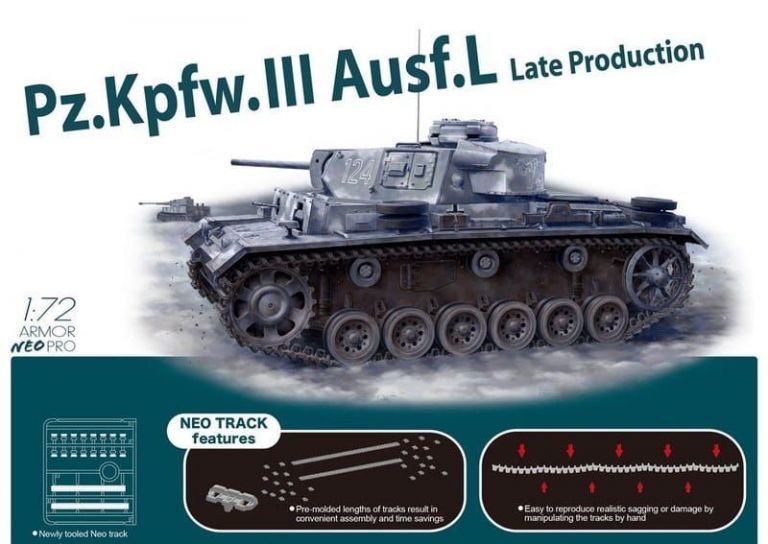 Pz.Kpfw.III Ausf.L Late Production w/ Neo Track 1:72