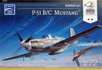 P-51B Mustang Expert Set 1:72 Arma Hobby