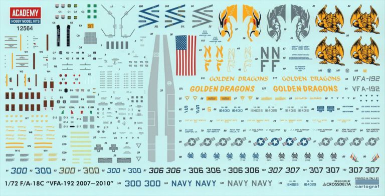 USN F/A-18C "VFA-192 Golden Dragons" 1:72