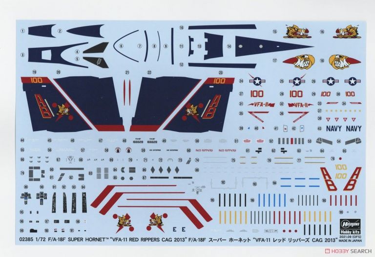 F/A-18F Super Hornet `VFA-11 Red Rippers CAG 2013` 1:72