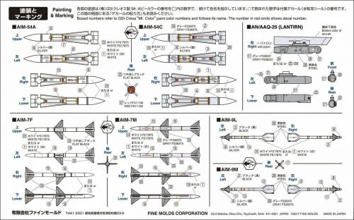 U.S. Air-to-Air Missile Set 1:72 Fine Molds