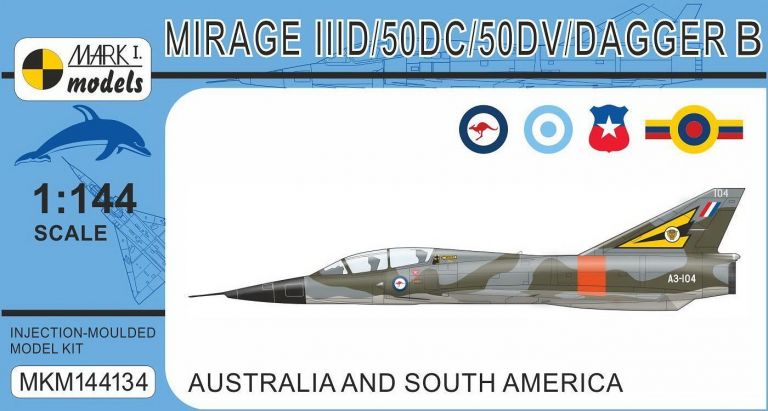 Mirage IIID/50DC/50DV/Dagger T Australia & South America 1:144