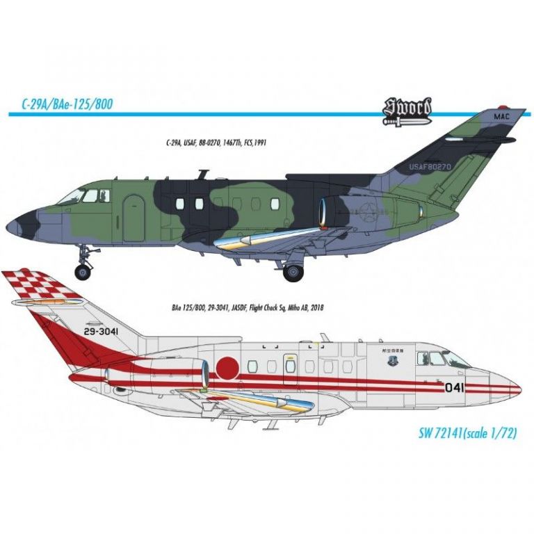 C-29A BAe -125-800 1:72