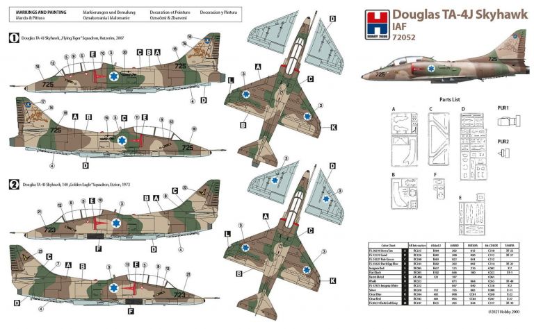 TA-4J Skyhawk IAF 1:72 Hobby 2000