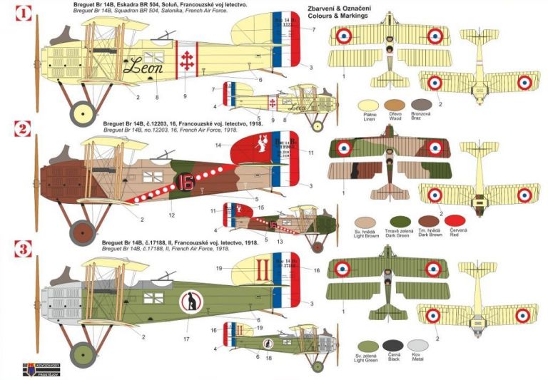 Breguet Bre-14B 1:72 KP Model