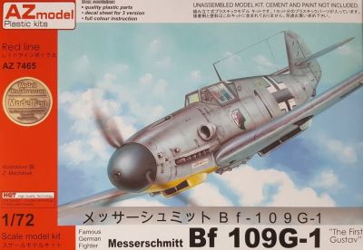 Messerschmitt Bf 109G1 "The First Gustav" 1:72 AZ Model