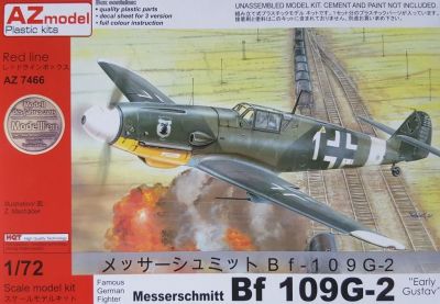 Messerschmitt Bf 109G-2 Early Gustav 1:72 Az Model
