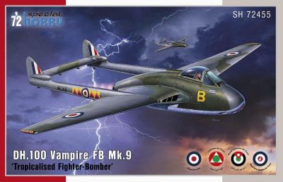 DH.100 Vampire FB Mk.9 'Tropicalised Fighter-Bomber' 1:72 Special Hobby