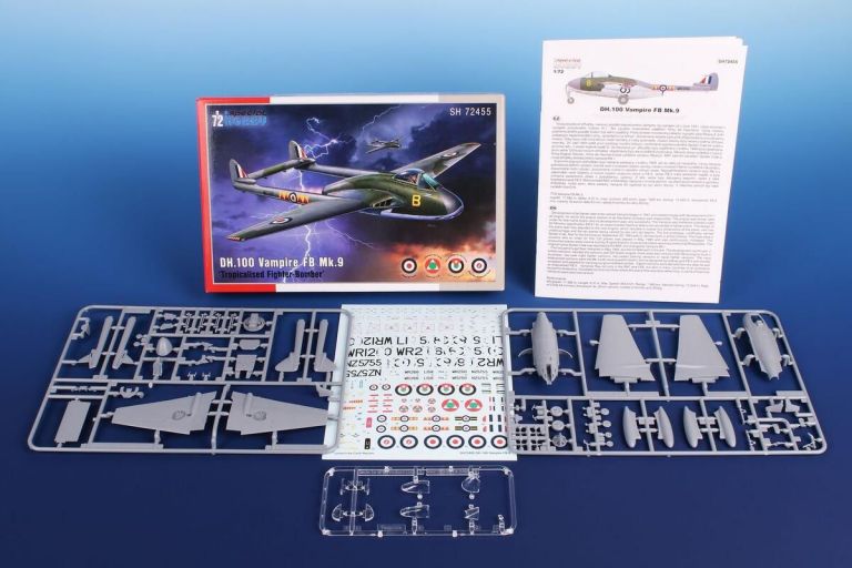 DH.100 Vampire FB Mk.9 'Tropicalised Fighter-Bomber' 1:72 Special Hobby