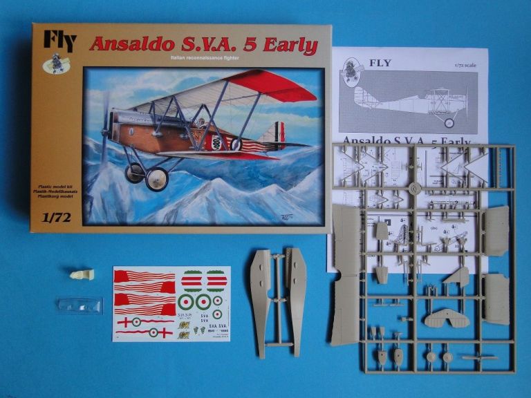 ANSALDO S.V.A. 5 EARLY ITALIAN RECONNAISSANCE FIGHTER 1:72 FLY