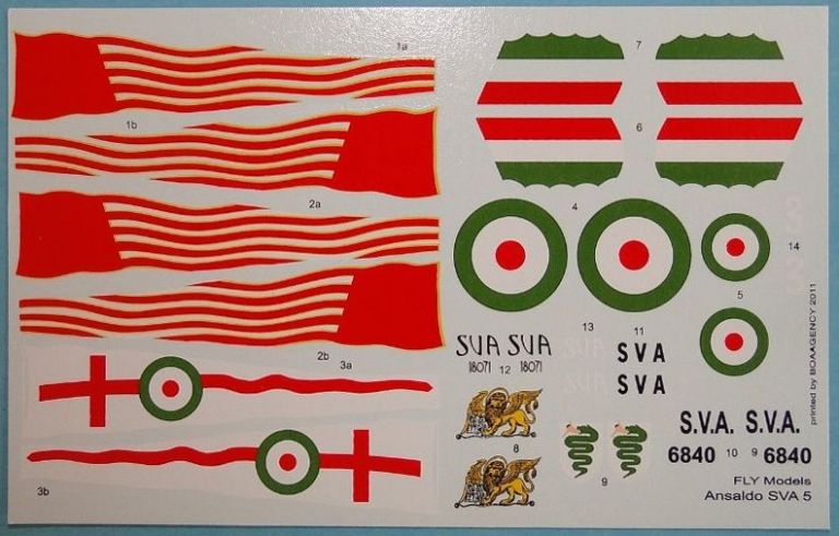 ANSALDO S.V.A. 5 EARLY ITALIAN RECONNAISSANCE FIGHTER 1:72
