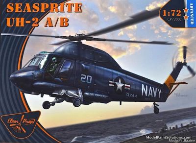 UH-2 A/B Seasprite Clear Prop Models