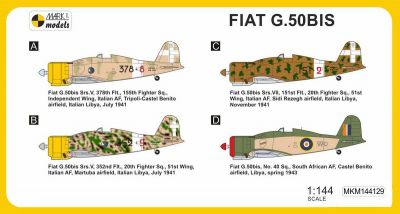 Fiat G.50bis In Africa Mark I Models