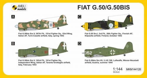 FIAT G.50/G.50bis Italian Arrow Mark I Models