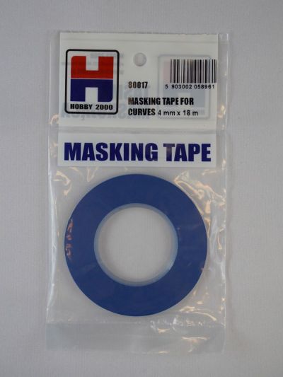 Masking Tape For Curves 4 mm x 18m Hobby 2000