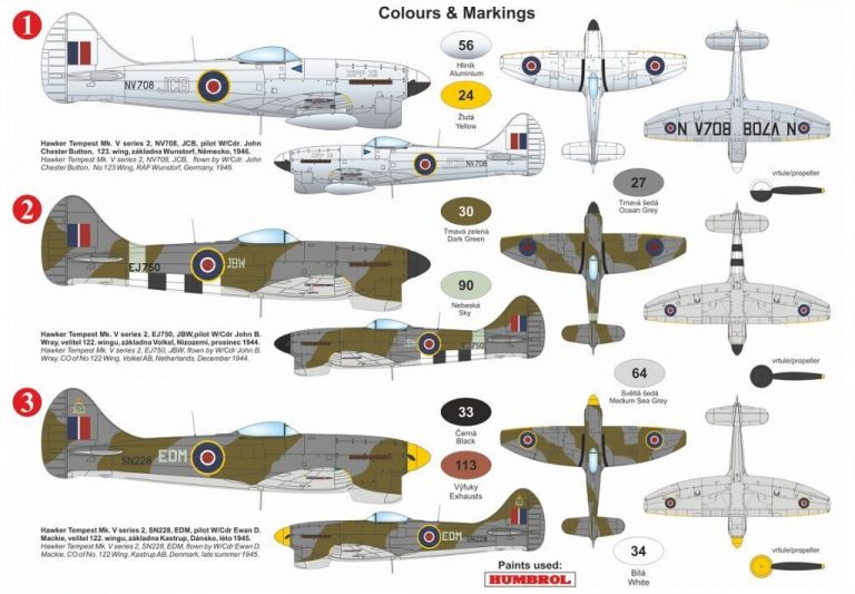 Hawker Tempest Mk.V "Wing Commanders" KP Model