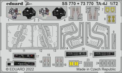 TA-4J cockpit detail set 1.72 Eduard