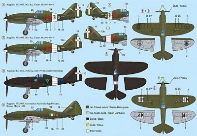 Reggiane Re-2005 1:72 RS Model