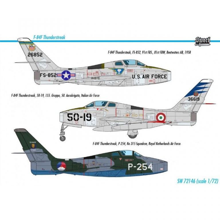 F-84F Thunderstreak 1:72 Sword